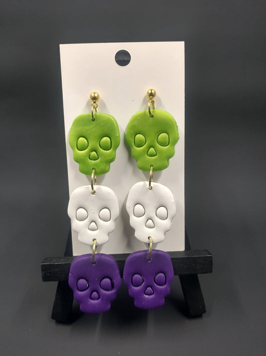 Halloween Collection | Skull Multicolor Dangle