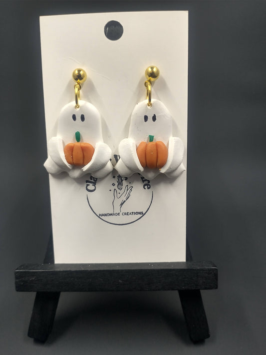 Halloween Collection | Ghosts Holding Pumpkins