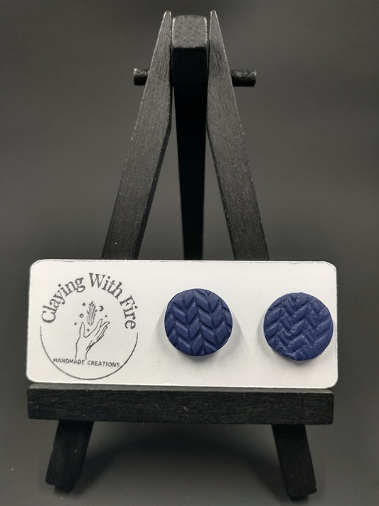 Sweater Weather Collection | Sweater Studs | Navy