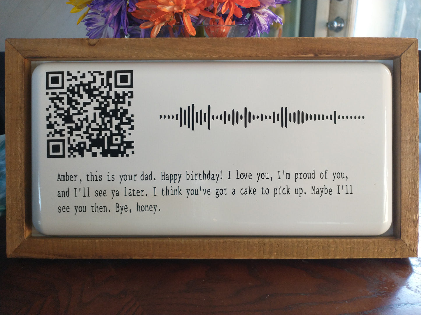 Voicemail Memorial Wall Hanging