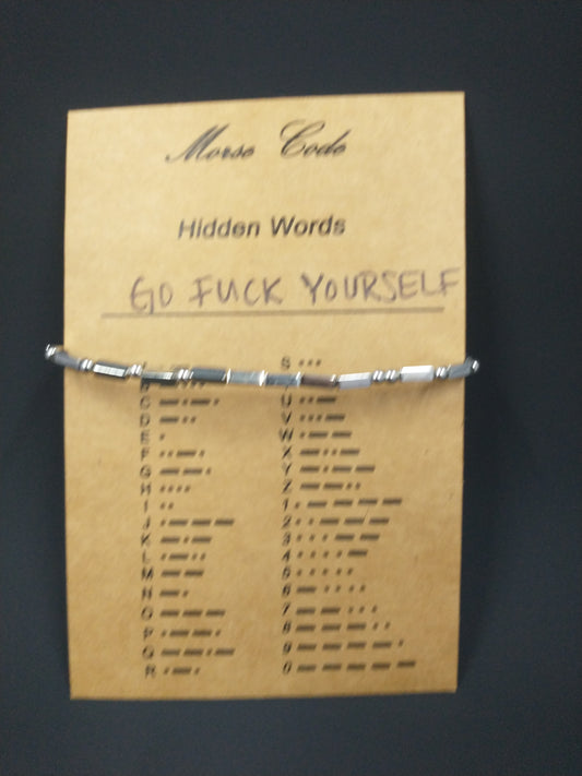 Morse Code Bracelet Collection | GO FUCK YOURSELF