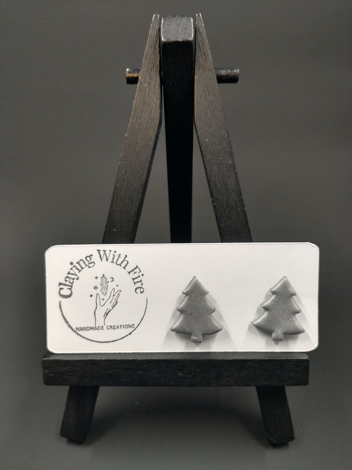 Christmas Collection | Silver Tree Studs