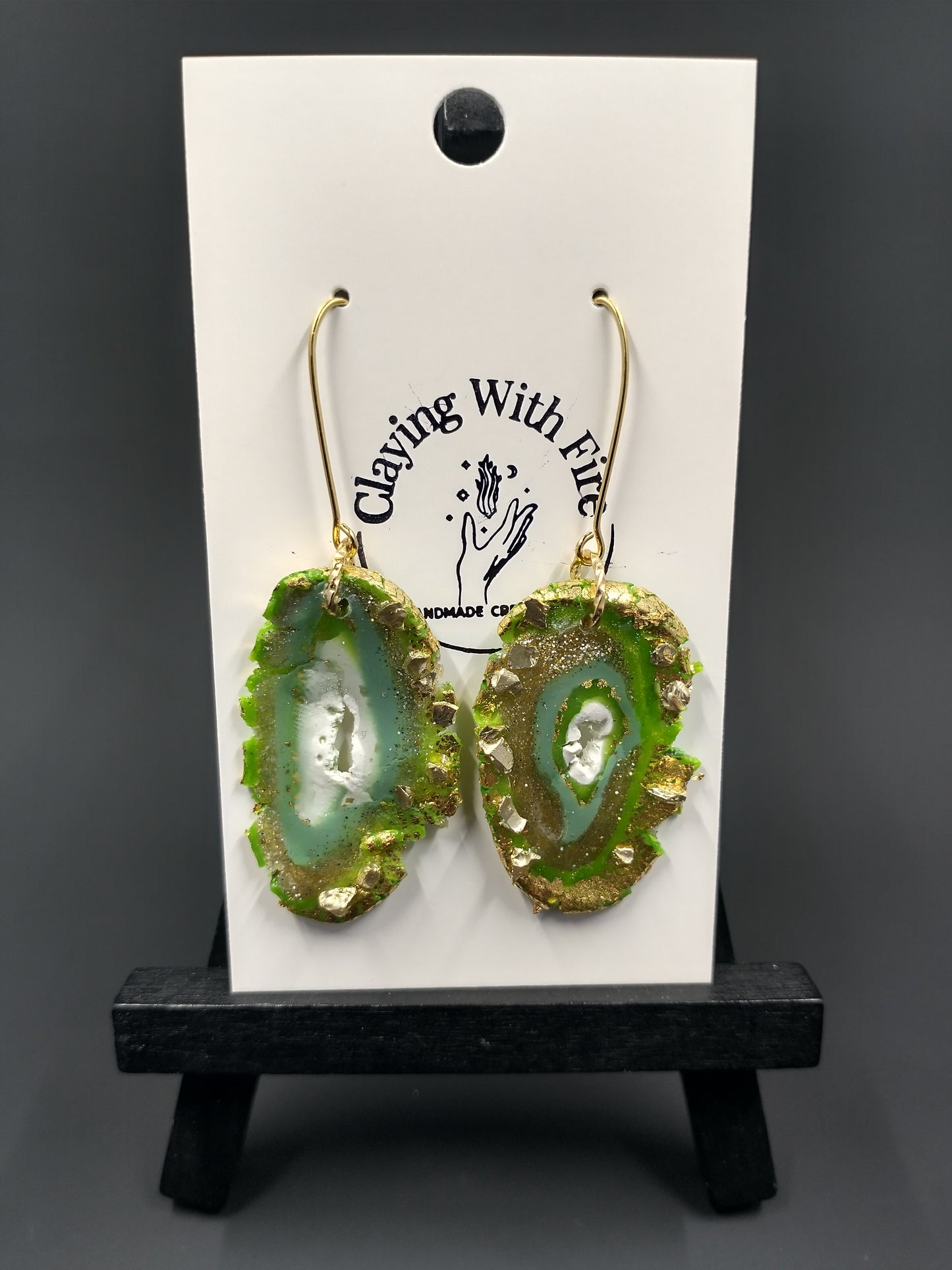 Green Agate | Dangles