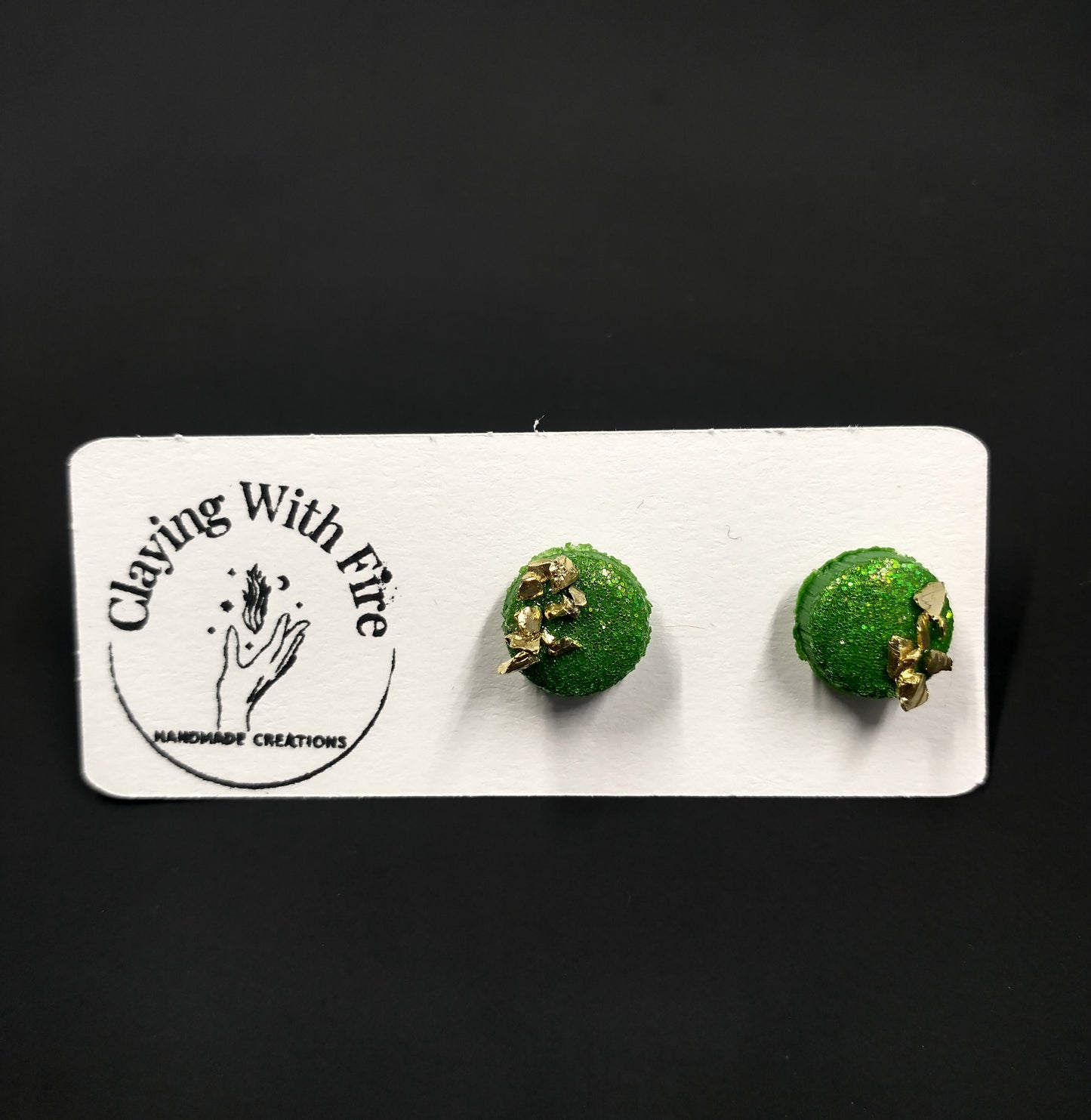 St. Patrick's Day Collection | Green + Gold Stud