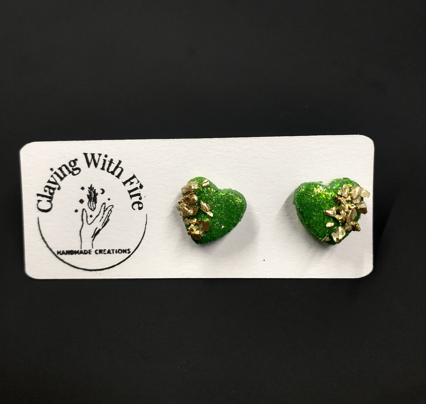 St. Patrick's Day Collection | Green + Gold Stud