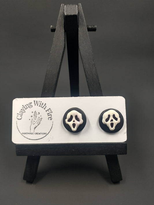 Scream Ghostface Studs