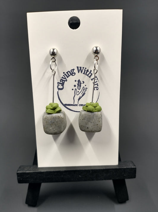 Succulent Collection | Small Granite Pot Dangles