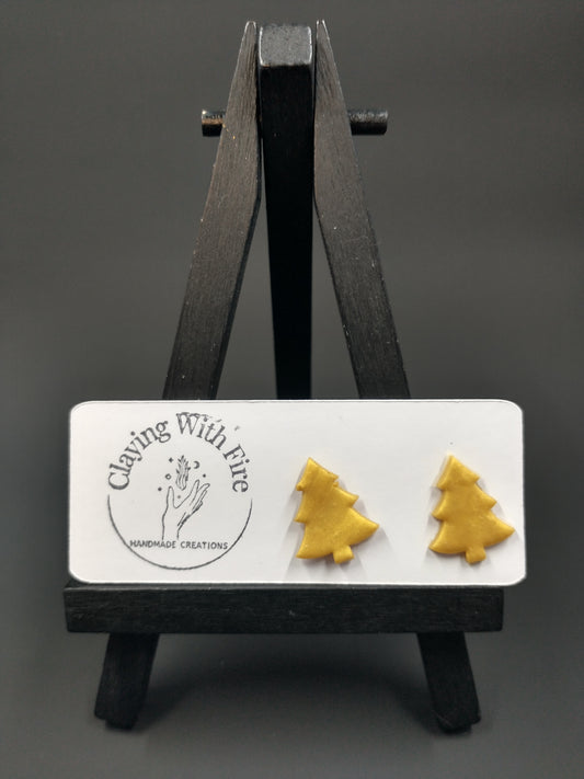 Christmas Collection | Gold Tree Studs