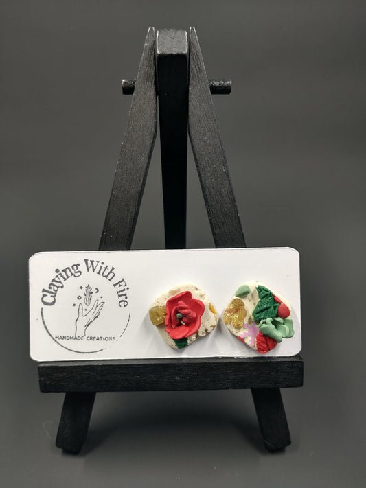 Christmas Collection | Holiday Florals | Studs