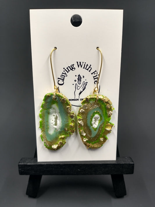 Green Agate | Dangles
