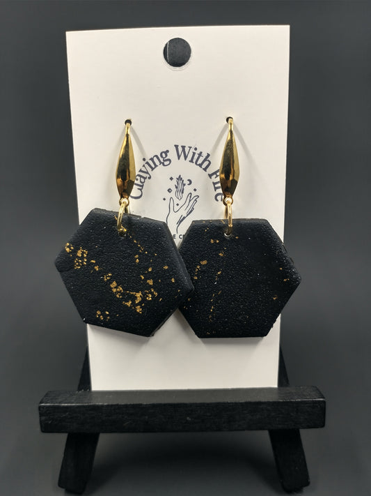 Black + Gold Faux Leather | SAM