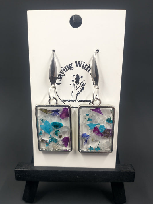 Floral Collection | Blue + Purple | Square