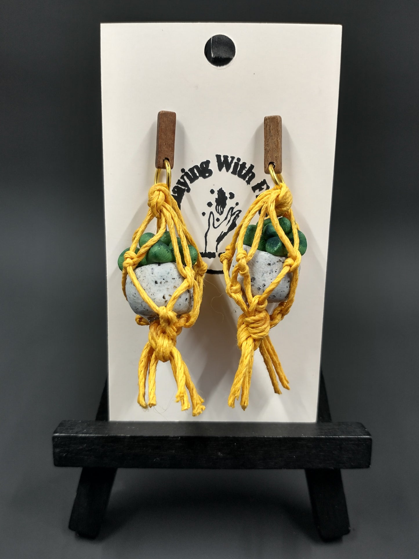 Succulent Collection | Macramé | Yellow