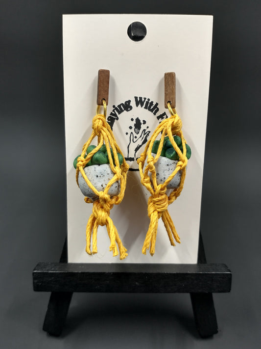 Succulent Collection | Macramé | Yellow
